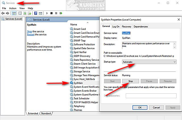 SysMain Service Windows 10: What It Is & Should You Disable It? (Safe 2026 Guide) 1 How to Disable or Enable SysMain (Superfetch) - MajorGeeks