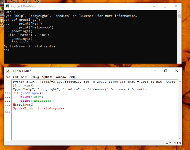 very new] invalid syntax error? - Python Help - Discussions on ...