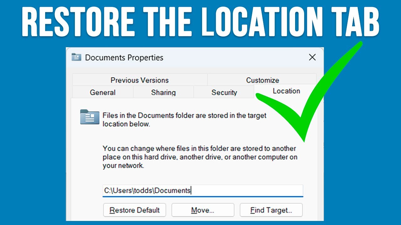 How to Move Desktop Folder to Another Drive on Windows: Step-by-Step Guide 4 How to Fix the Missing Location Tab for Your Folder Properties