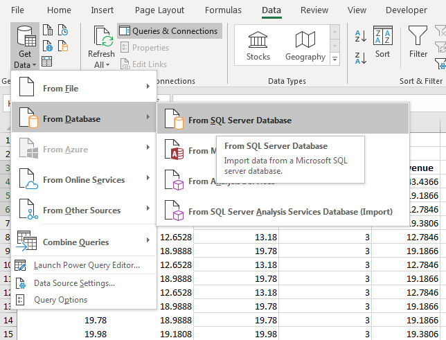 How to Use Get and Transform to Perform Queries in Excel 2019