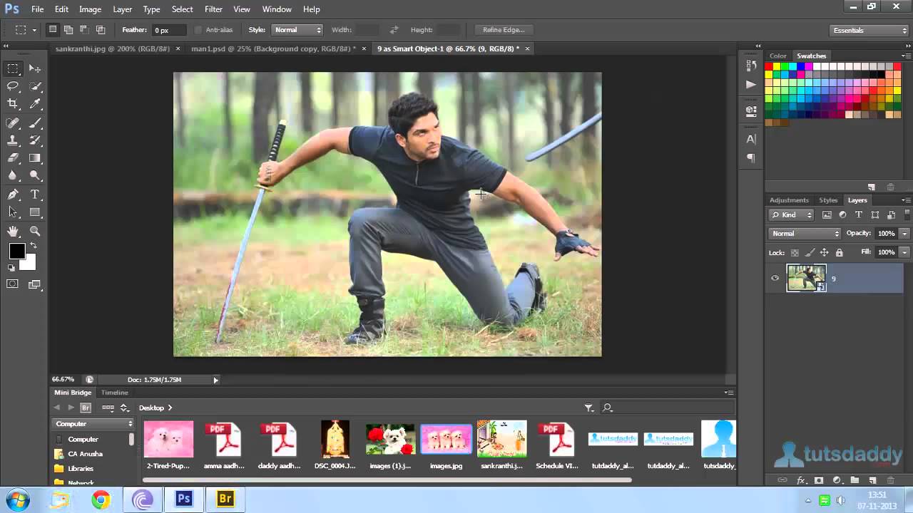Photoshop Tutorial : Open and Import Media files in Photoshop CS6