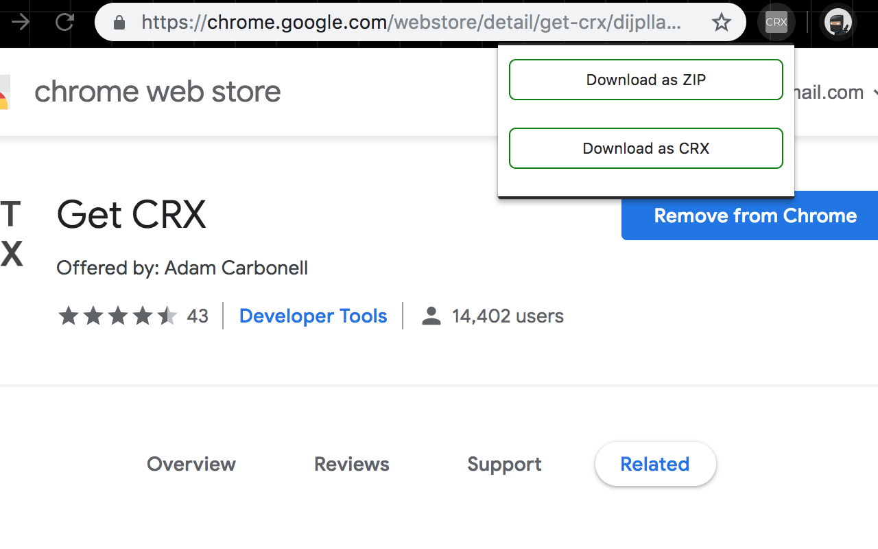 CRX Extractor/Downloader - Chrome Web Store