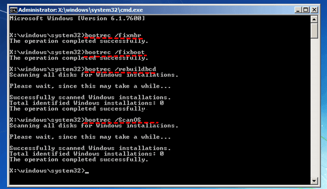 Bootrec or Bcdboot Command Prompt Fix Issues with Your Boot Records