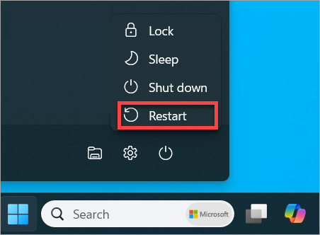 Restart (reboot) your PC - Microsoft Support