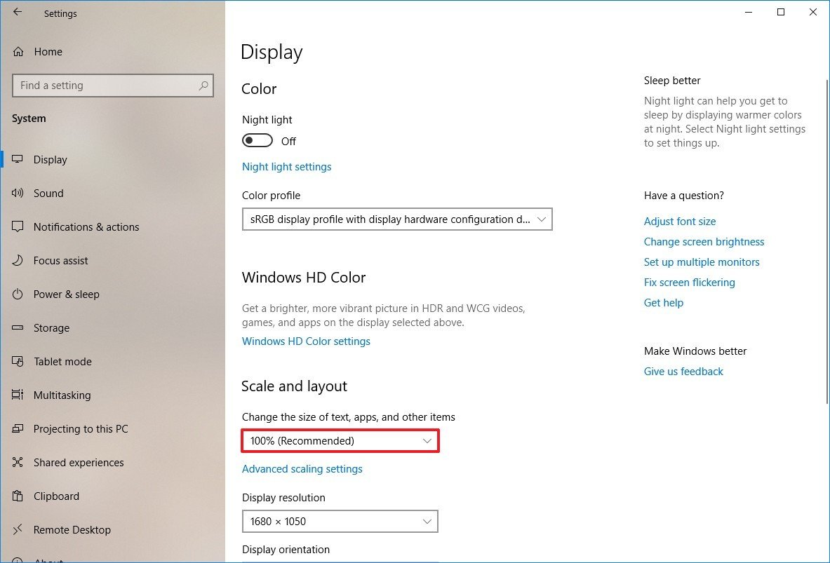 How to set custom display scaling settings on Windows 10 | Windows ...