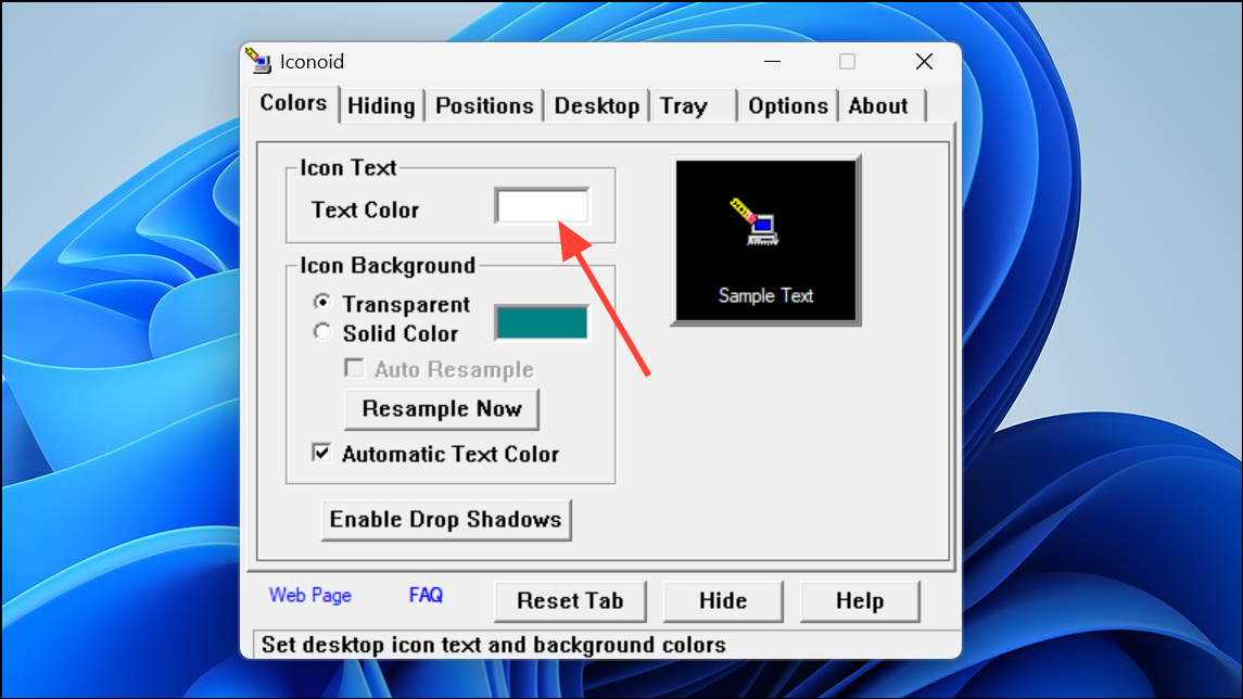 How To Change The Desktop Icon Font Color in Windows 11
