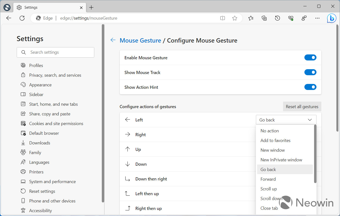 Mouse gestures are now available for testing in Microsoft Edge - Neowin