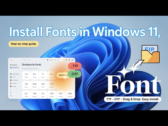 How to Install Fonts in Windows 11 🎨 | Step-by-Step Font ...