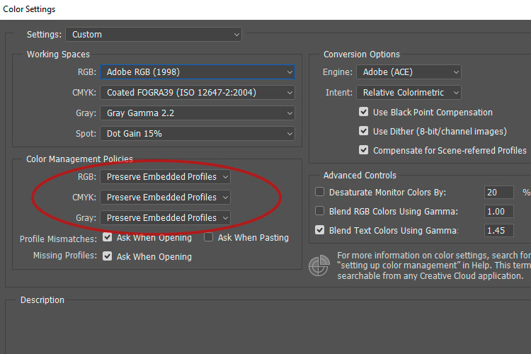 6 Color Settings in Photoshop That You Need to Know