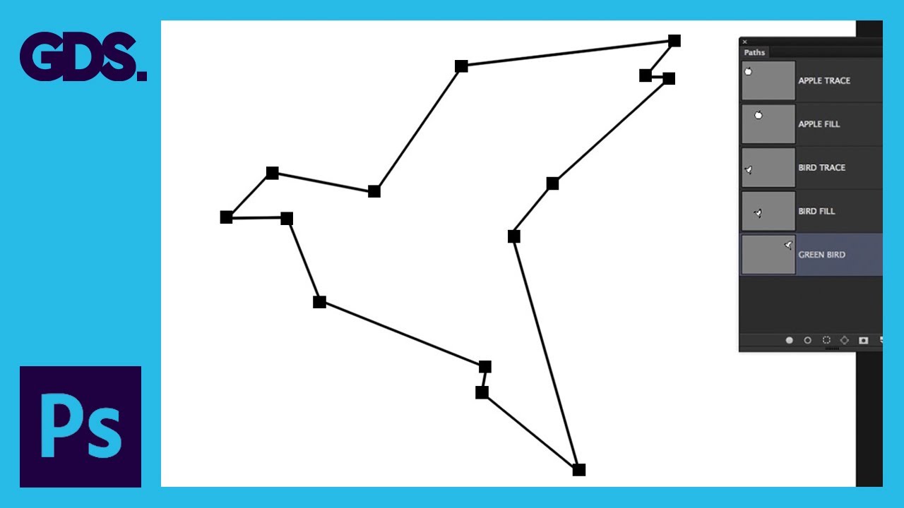 Paths & the Pen tool in Adobe Photoshop Ep17/33 [Adobe Photoshop for  Beginners]