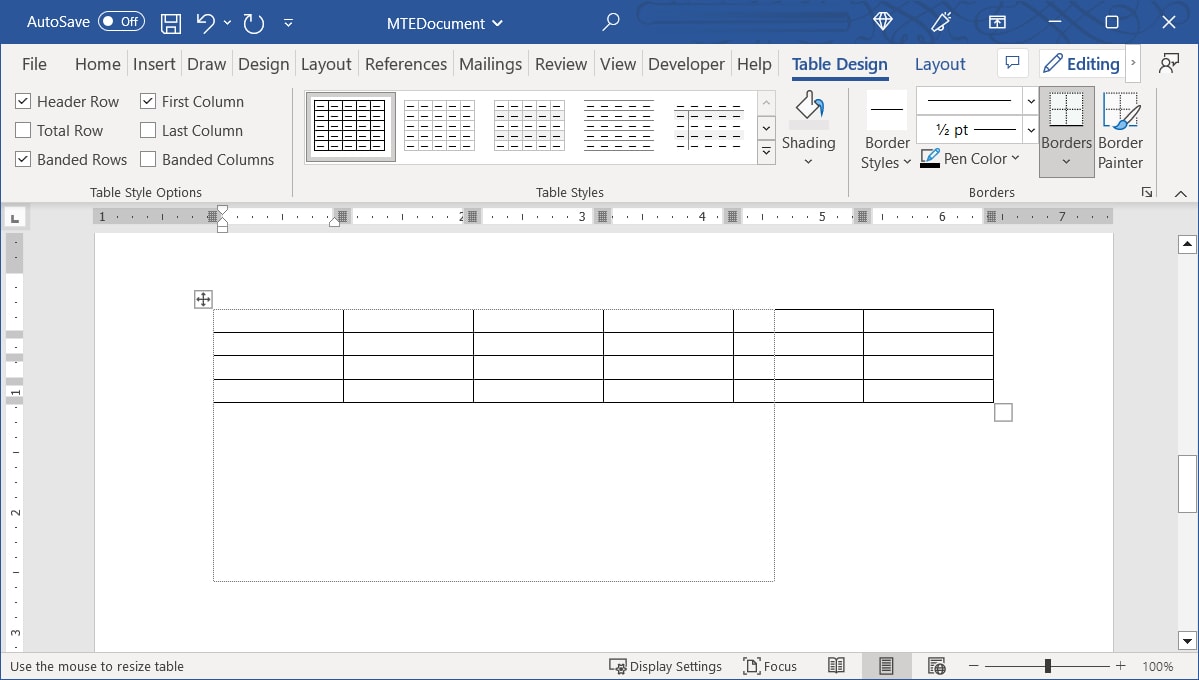 How to Create and Customize Tables in Microsoft Word - Make Tech ...