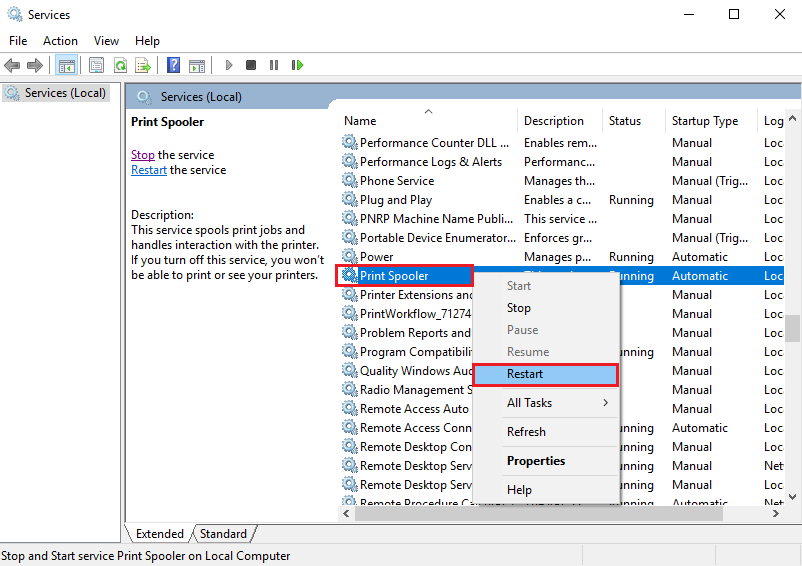 How to Fix Shared Printer Error 0x00000040 on Windows 11 5 How to restart Print Spooler Service on Windows 10 - Micro Center