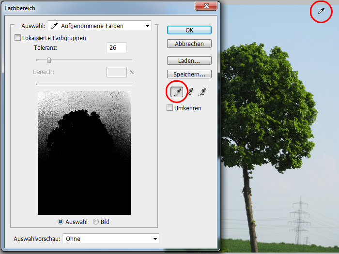 Photoshop Tutorial: How to create a perfect Cutout Tree via Color Range
