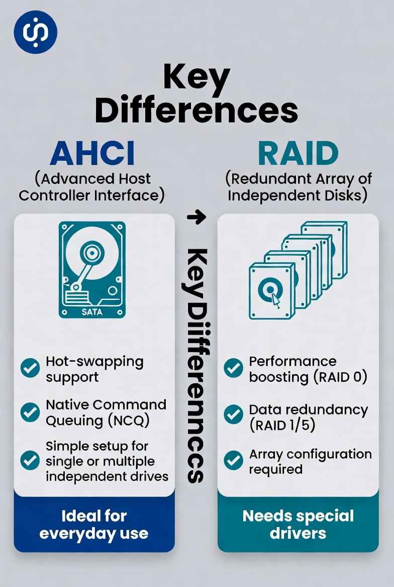 AHCI vs RAID: What’s the Difference and Which Is Better for Your PC in 2026? 1 image